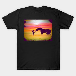 Girl and Her Horse T-Shirt